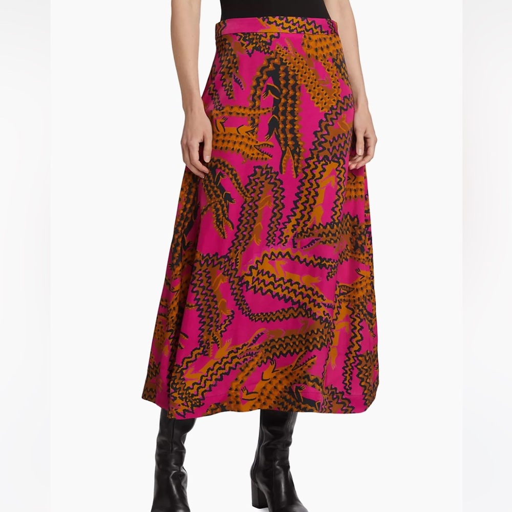 Farm Rio Crocodile Print Skirt